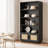 Boho Bookcase With Rattan Doors, 5 Tier Bookshelf-11763968