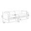 Causeuse coussin blanche en similicuir-1043006684