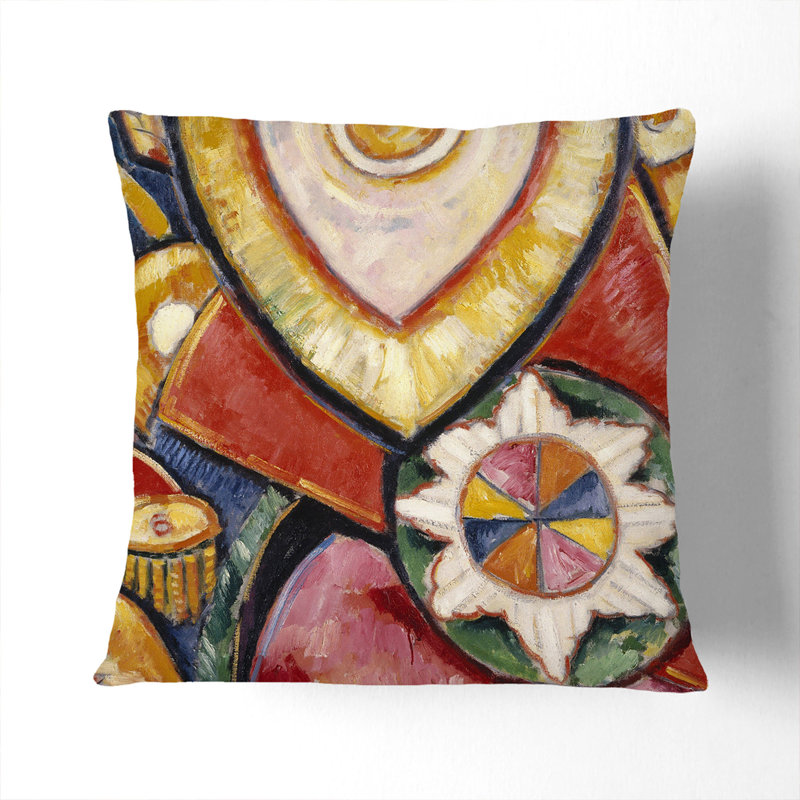 Painting No.48 by Marsden Hartley Scatter Cushion with Filling, 55cm H x 55cm W x 20cm D, Black