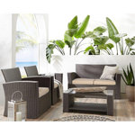 Tisdale 4-Piece UV Resistant Outdoor Conversation Set with Cushions