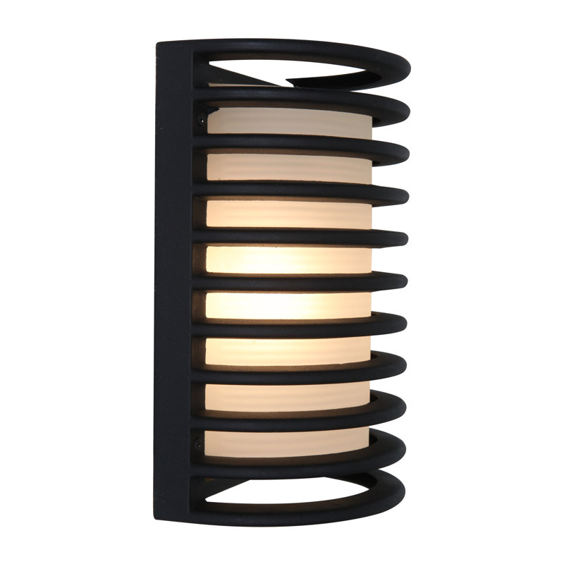 Luminaire à cloison d'extérieur H 10,5 po Kling, Noir, DEL