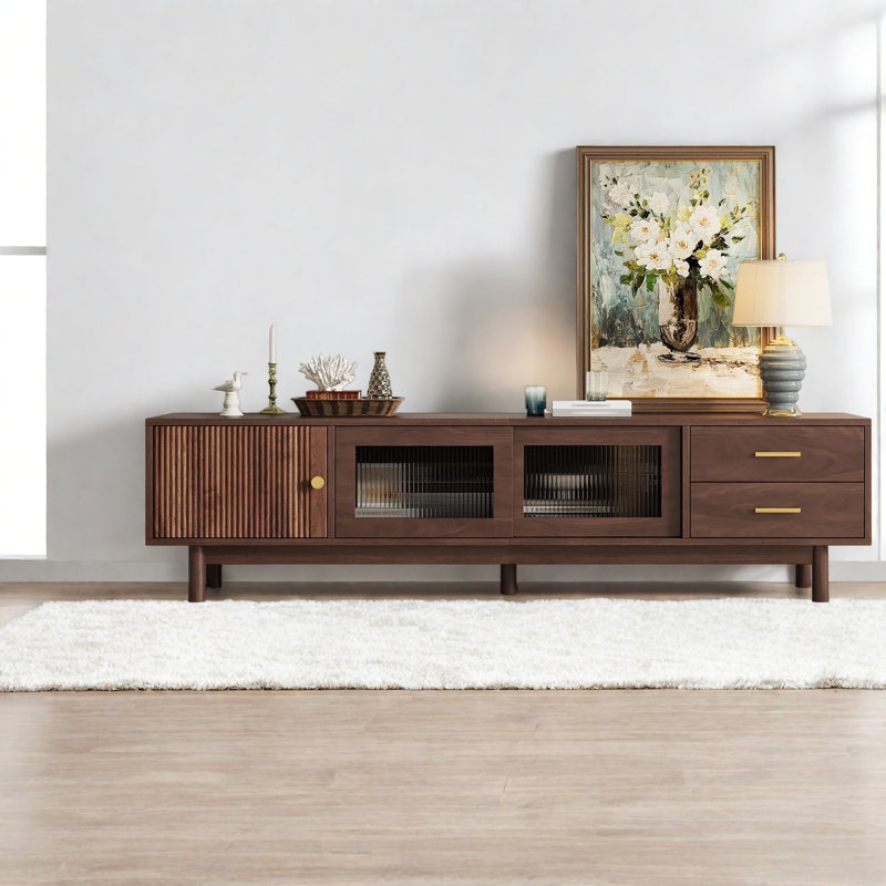 Meuble télé et meuble télé avec rangement, 70 po Modern Home Console