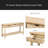 Fir Veneer Modern Stylish Console Table With Honeycomb Design,Suitable For Study,Entryway, Hallway, Living Room, Foyer-2043548353