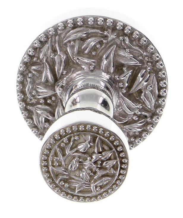San Michele Robe Hook, Polished Silver