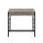Light Weathered Oak & Black Finish Writing Desk W/Usb