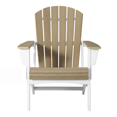 Chaise Adirondack pliante, blanc