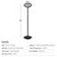 Lampe solaire d'extérieur rétro avec deux modes d'éclairage et une hauteur réglable