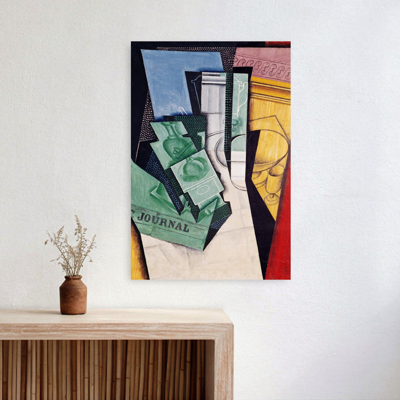Petit-déjeuner, 1910-1915 - Estampe d'art mural contemporain abstrait, 24" H x 16" W