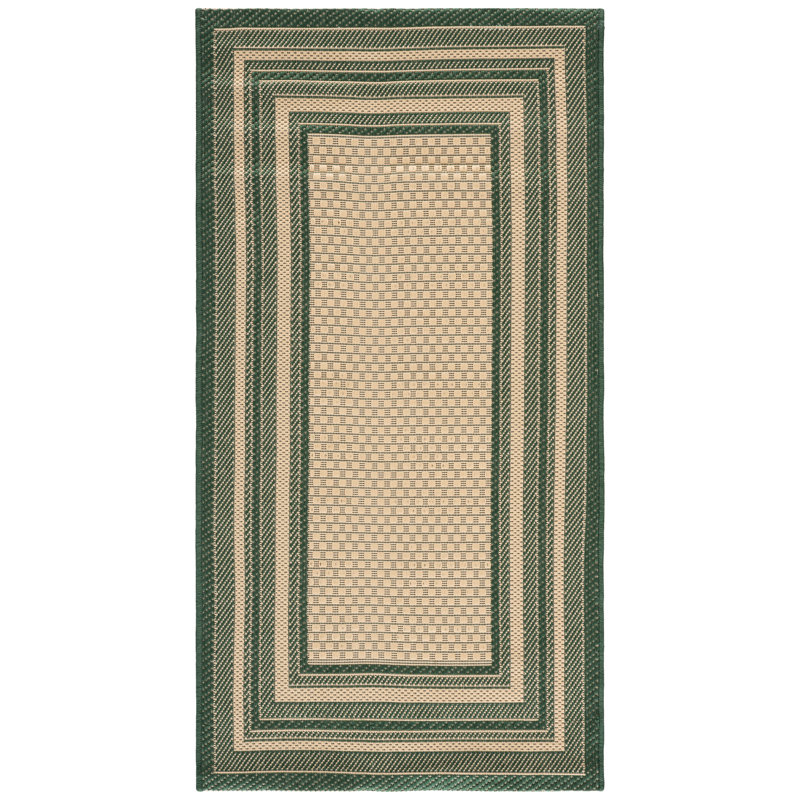 Tapis d'intérieur / extérieur à motif géométrique Courtyard Performance, Rectangle 2 pi 7 po x 5 pi 0 po