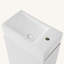 Meuble-lavabo 18,6 po avec lavabo, meuble-lavabo avec tablette à deux niveaux, orientation gauche ou droite, blanc