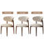 Chaises de salle à manger rembourrées en bois massif de style Mid-Century beige, aucune chaise d'appoint requise pour la salle à manger-1144640660-1145256043