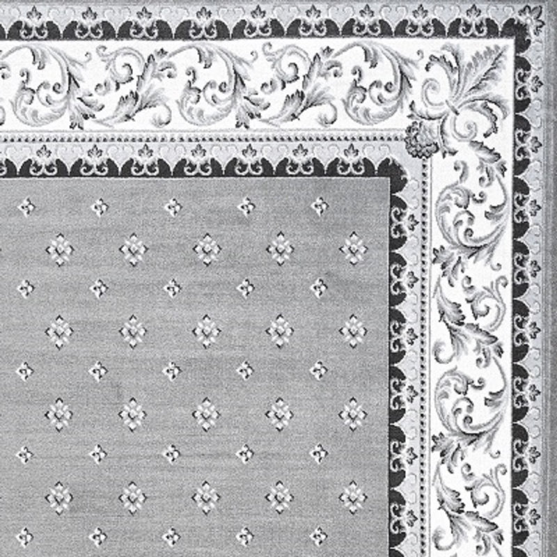 Tapis gris / crème Devyn, Rectangulaire 3 pi x 5 pi