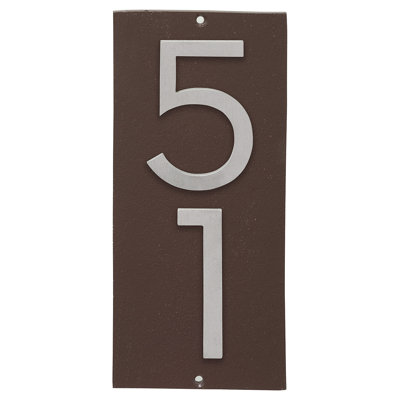 Floating 1-Line Wall Address Plaque