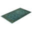 Tapis bleu noué à la main de conception unique Chimel