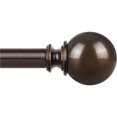 Curtain Rods For Windows 28 To 48 Inches 78 Inch Decorative Drapery Rod With Round Finials
