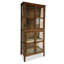 Bois massif + vitrines en verre