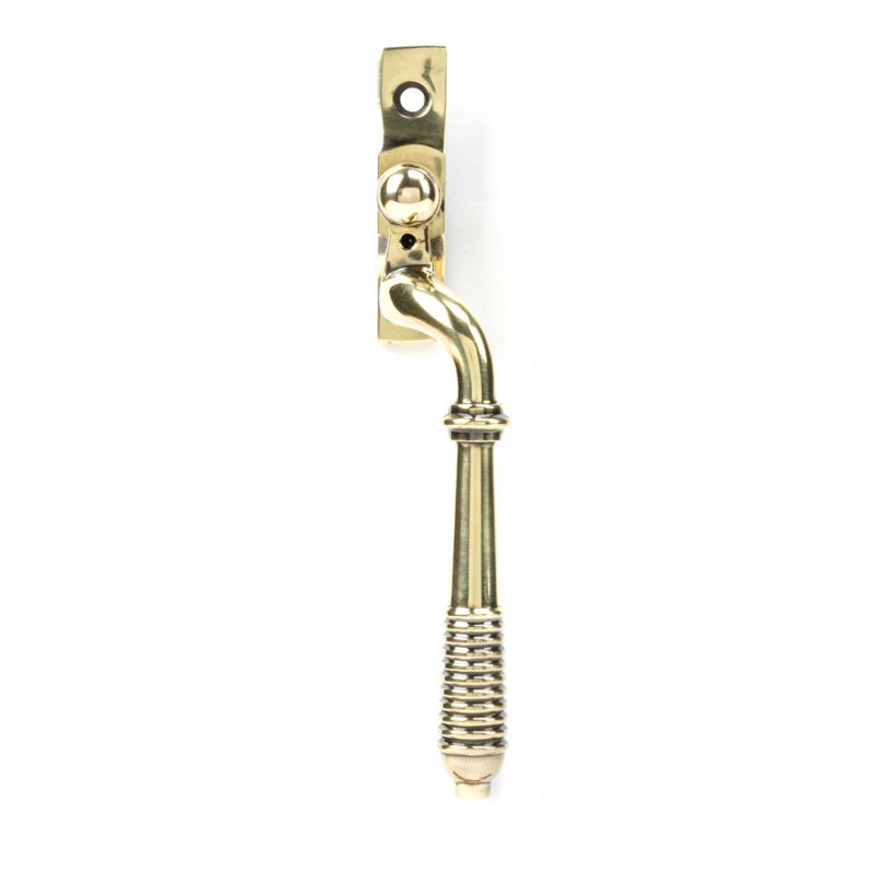 Reeded Espag Door Accessory, Aged Brass