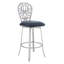 Tabouret de bar Herdon en acier inoxydable brossé et similicuir Herdon-1877653080-1875473709