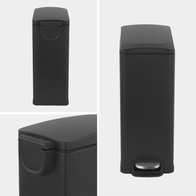 Poubelle de cuisine à pédale mince en acier inoxydable 12,9 gallons par Innovaze