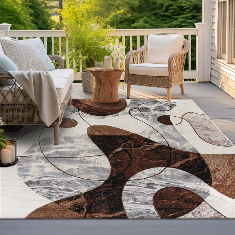 Vanta Hower Indoor/Outdoor Area Rug, Square 8'