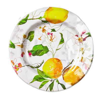 Assiette plate en mélamine Lemoncello