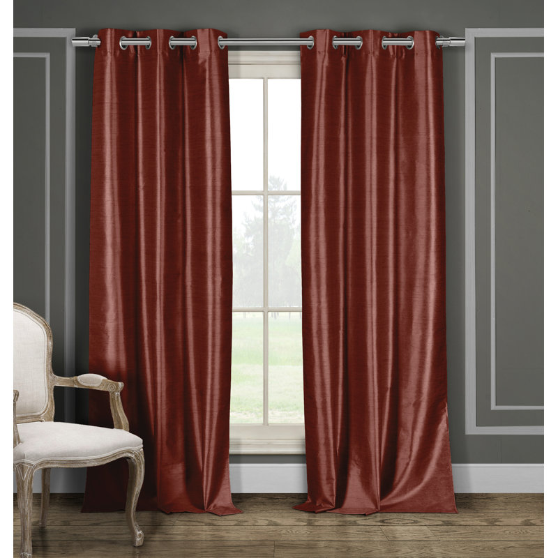 Harger Curtain Pair, Wine, 38" W x 96" L