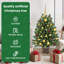 Artificial Christmas Tree with 150 LEDs Green PE and PVC-1291578296