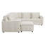 Canapé-lit modulaire coulissant 117 * 90 po avec panneau de table rabattable, lampe de lecture, ports de charge, repose-pieds de rangement, conception capitonnée, 6 coussins, combinaison surdimensionnée et libre, chenille-1364377718
