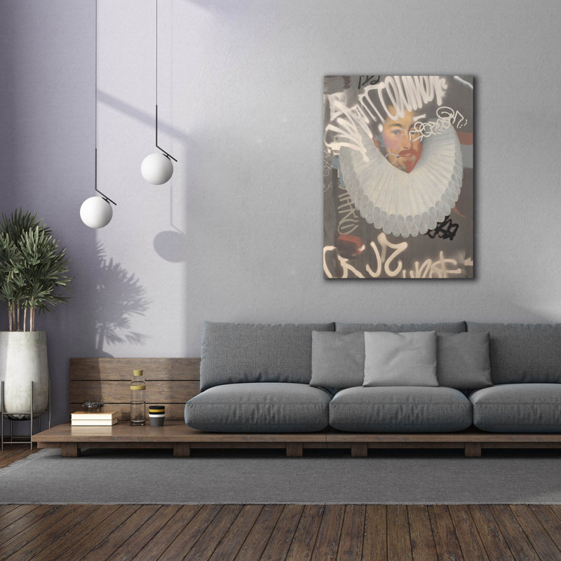 «Younger Portrait of a Gentleman» par Irena Orlov, art mural sur toile, 26 po x 30 po, H 54 po x l 40 po x P 1,5 po