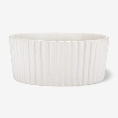 Ripple Ceramic Dog Bowl