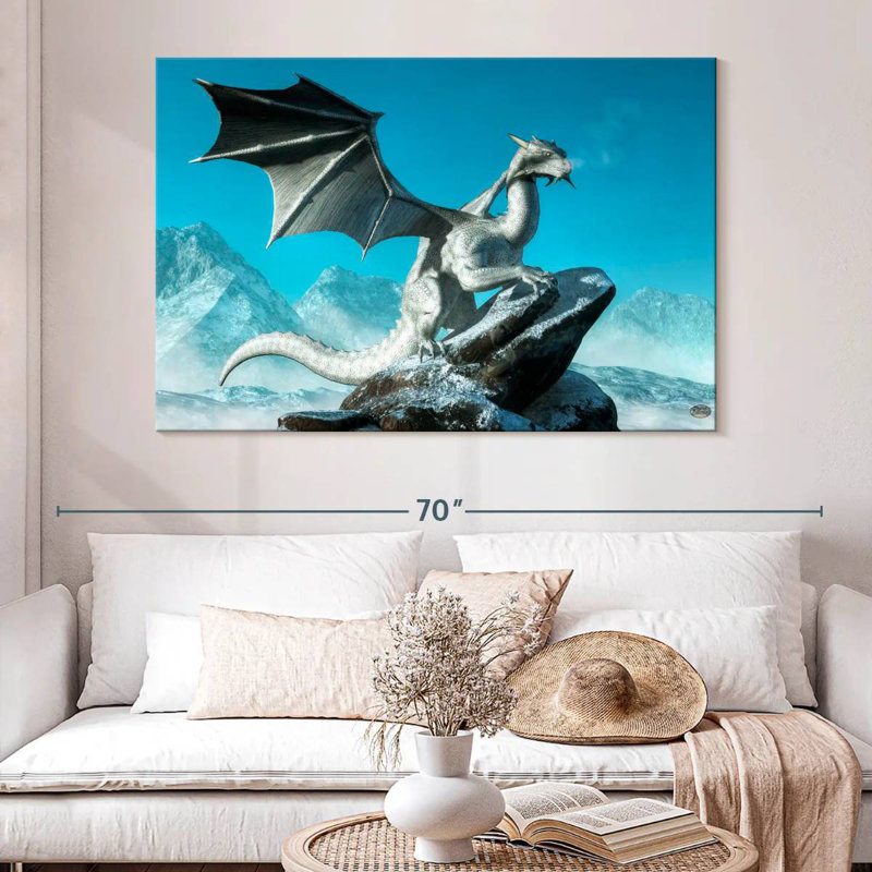 Kelan Winter Dragon, 34" H x 51" W