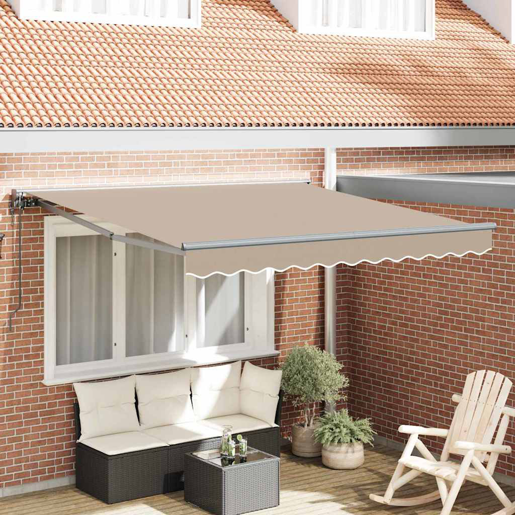 Retractable Awning Manual Cream 400X200 Cm Fabric