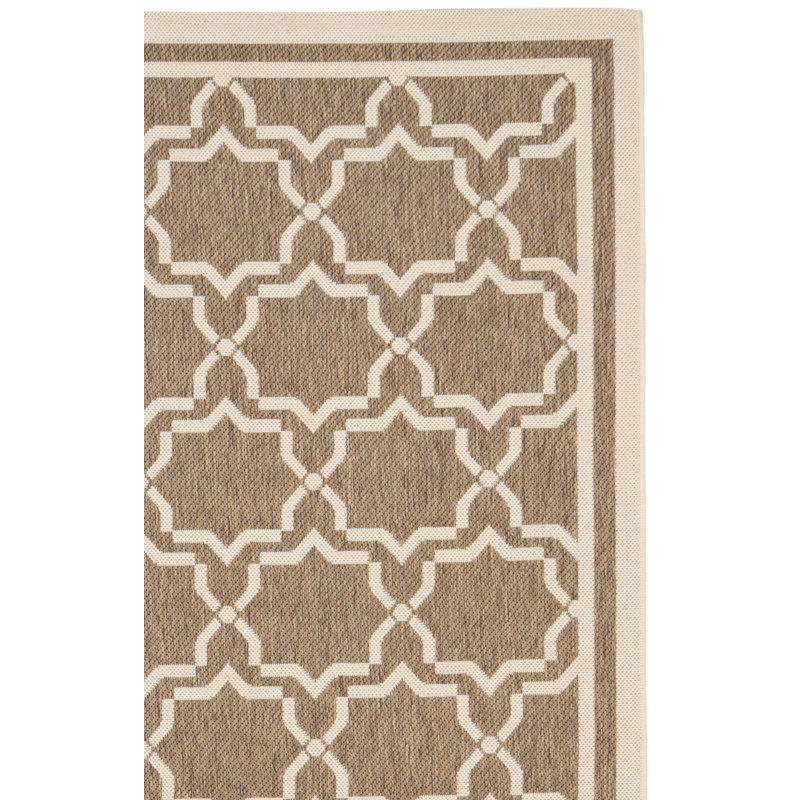 Dirks Performance Geometric Indoor/Outdoor Area Rug, Runner 2'3" x 10'