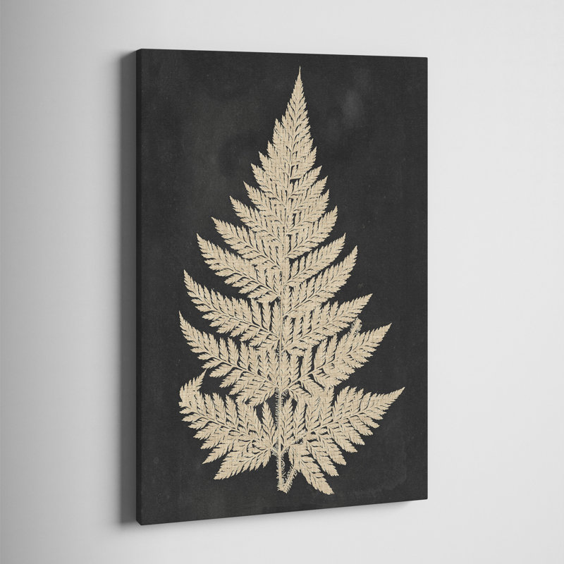 Linen Fern I - impression sur toile tendue, H 36 po x l 24 po x P 1 po