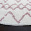 Tapis géométrique ivoire / rose clair Allandy-1535051046