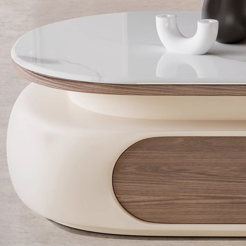 Table basse de salon minimalisme italien, Blanc