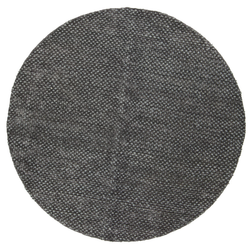 Strata White Area Rug, Blue, Round 7'9"