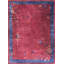 Purple Chinese - Art Deco 1920s Wool Room Size Rectangle Antique Knotted Rug