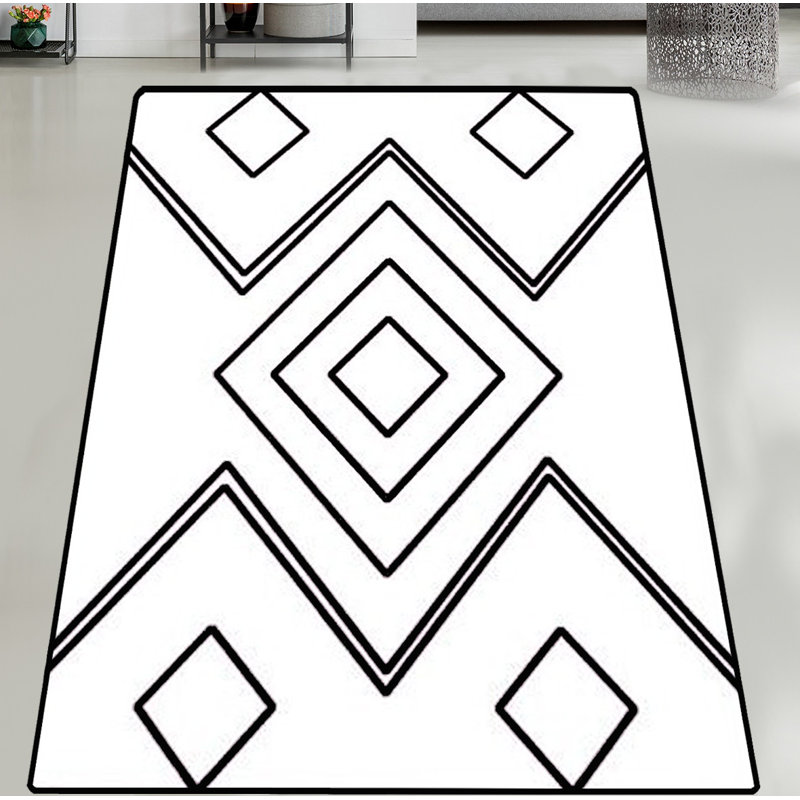 Premium Hall Carpet, 3.9 x 4.9 Feet | 100% Polyester, 0.16 in Pile Height, Antibacterial, Non-Slip Felt Dot Underside | Machine Washable, Durable & Stylish for Living Room, Entryway, & Home Décor