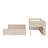Twin XL Over Queen Bunk Bed With Integrated Shelving, Color-Changing Lights And Pegboard-1038158024