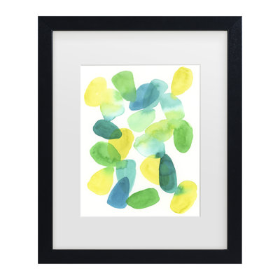Bolog June Erica Vess Lime Stones II Matted Framed Art