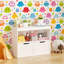 Organisateur de livres, armoire de rangement pour jouets, blanc