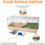 Cage pour animaux, cage à furet avec accessoires pour animaux, lapins et cochons d'Inde par le haut