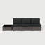 Ensemble de 4 coussins de patio en rotin avec coussins Outdloor-1228309788-1228340779