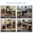 Active Task Chair with Wheels - Balance Chair for Active Sitting, Armless Rolling Office Chair, Height Adjustable, Black 