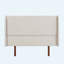 Lit plateforme en bois de bambou sec exquis avec tête de lit haute rembourrée, offrant durabilité, style et amplement de rangement-314487382