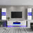 Bhhatu 70“ Entertainment Center for TVs with Electric Fireplace Included,White-95914385-95166338
