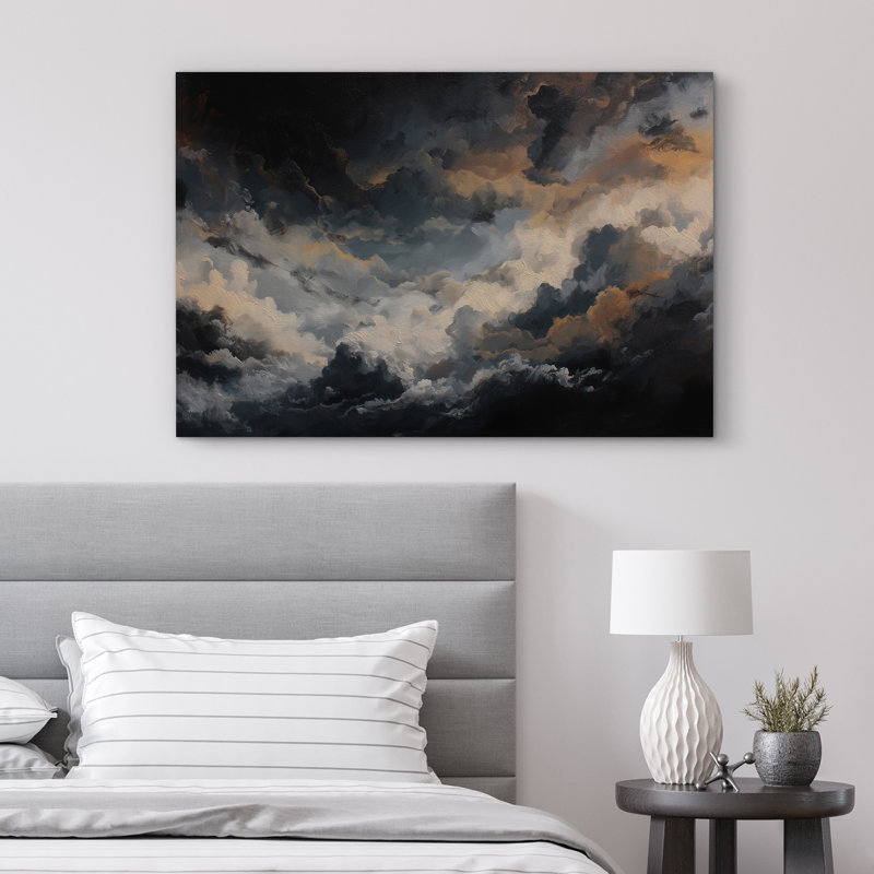 «Majestic Cloudscape Art», impression sur toile encadrée, Toile tendue, H 12 po x l 18 po x P 1,5 po
