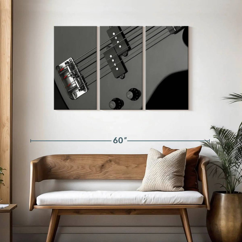 Guitare basse Abarca, H 28 po x l 45 po