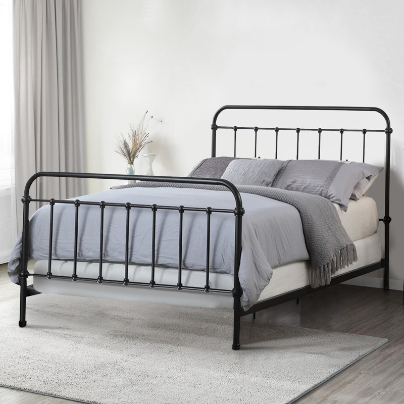 Otteridge Metal Standard Bed, King, Black